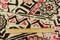 Beige-Brown-Multi Aztec And Floral Printed Cotton Gauze Woven Fabric By the Yard
